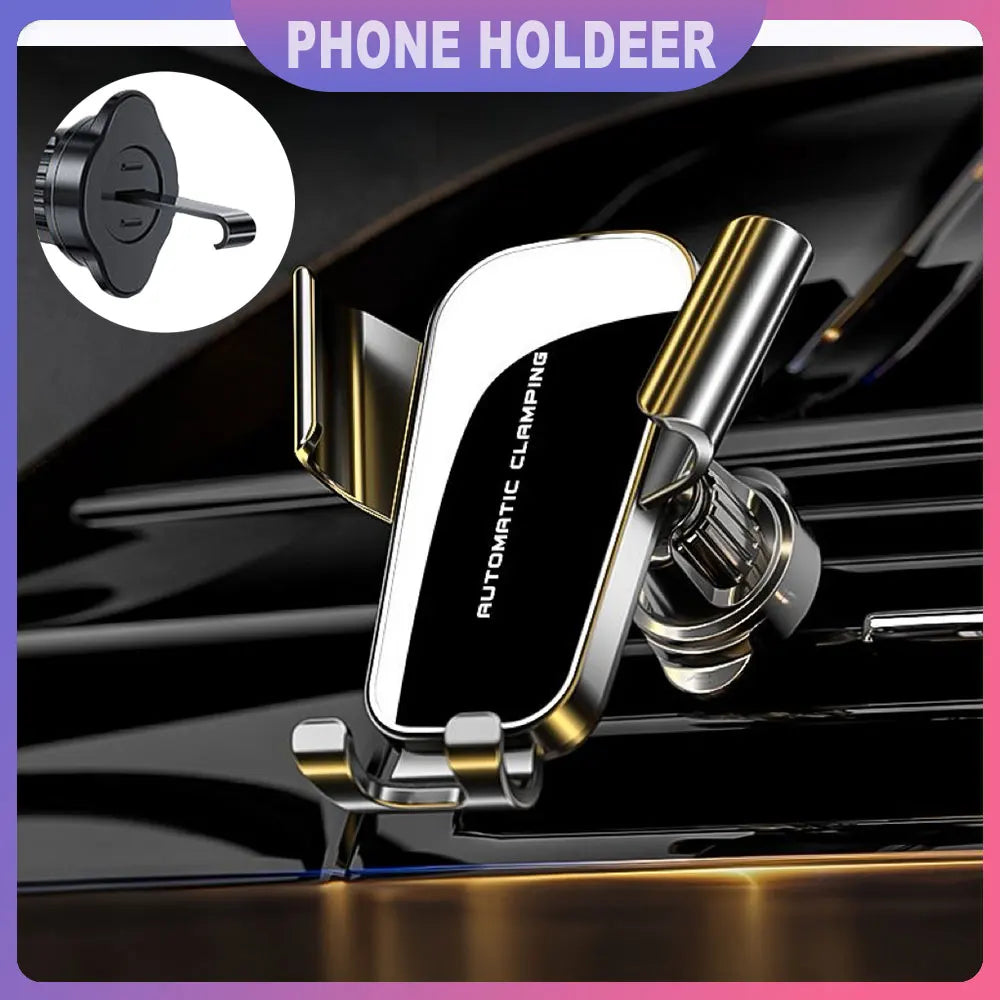 Car Air Vent Phone Holder | 360° Gravity Mount for 5–7" Phones