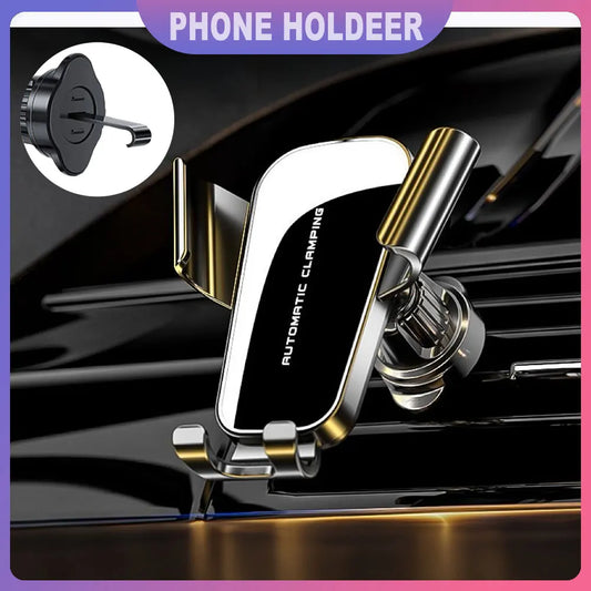 Car Air Vent Phone Holder | 360° Gravity Mount for 5–7" Phones Car Phone Mount Oasis Select