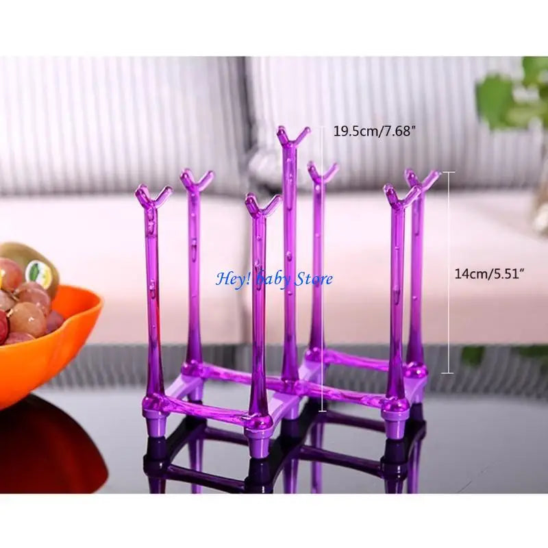 Baby Bottle Drying Rack with Tray – 7-Slot Countertop Holder