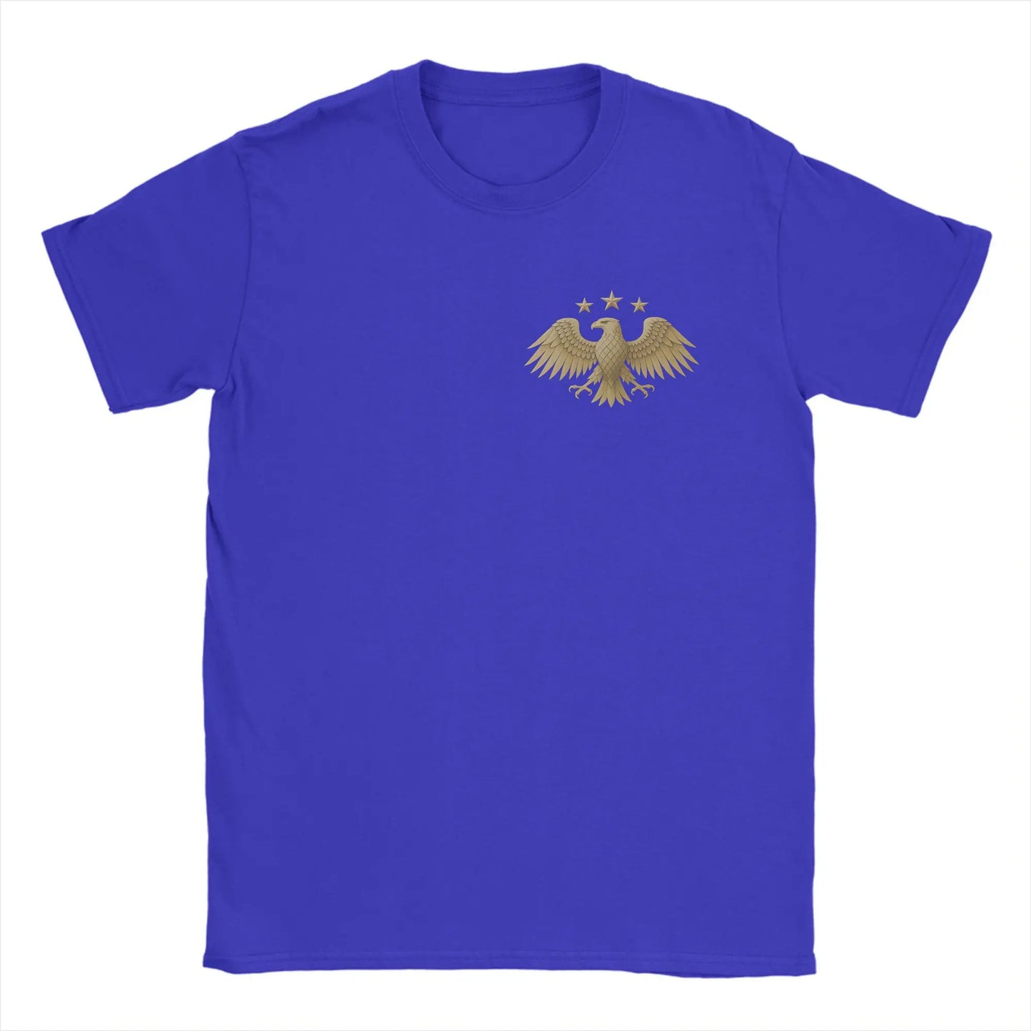 Proud Syrian T Shirt Summer Eagle Syria Novelty T-Shirts Man 100% Cotton Round Neck Oversized Clothes Short Sleeves Funny Tops Peaceful Pleasures Health and Wellness Blue S