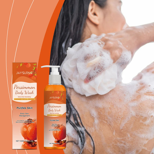 Persimmon Exfoliating Shower Gel – Cleanses, Smooths & Refreshes Exfoliating Shower Gel Peaceful Pleasures Health and Wellness