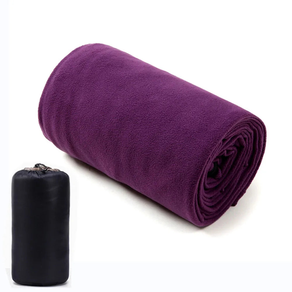 Soft Fleece Sleeping Bag Liner – Ultralight Camping Blanket