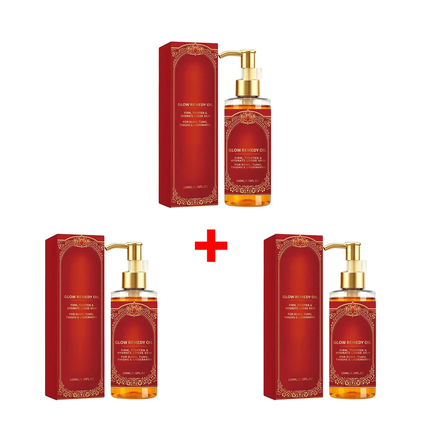 Firming Body Oil Skin Tightening Massage Oil for Belly Butt Thighs Underarms Improve Sagging Skin Hydration Shaping Body Oil Peaceful Pleasures Health and Wellness 3 X 100ml boxed