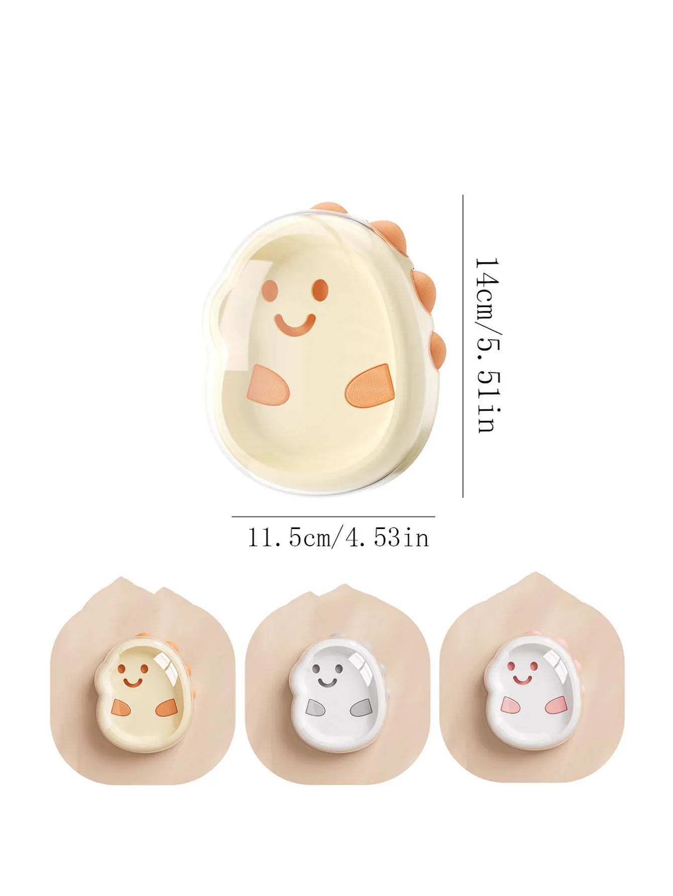 1PCS Plastic Cute Cartoon Double-Layer Soap Box with Lid - Drainage Soap Holder for Home, Bathroom Countertop Soap Container Peaceful Pleasures Health and Wellness