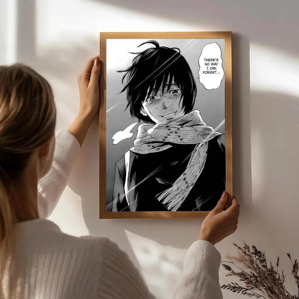 Anime T-The Flowers of Evil Poster HD Self Adhesive Waterproof Wall Art Ideal for Home Office Dorm Bedroom Great Gift Peaceful Pleasures Health and Wellness White4 50X70cmNoframe