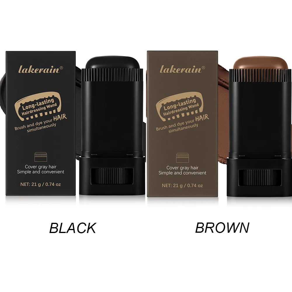 Waterproof Gray Coverage Hair Dye Stick – All Hair Types