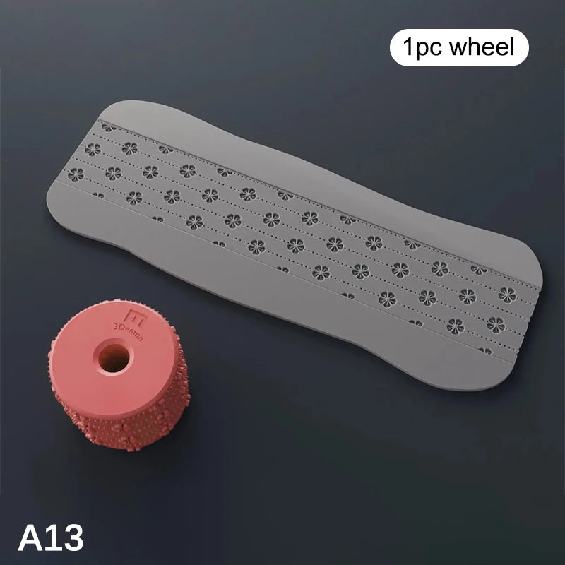 Clay Stamp Roller | Geometric Flower Texture Wheel for DIY Clay Art