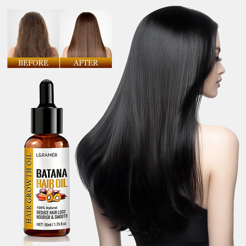 Bataná Hair Oil Care Oil Rapidly Promotes Hair Growth Prevent Hair Loss Strengthens Hair Nourishes and Softens Hair Care Product Peaceful Pleasures Health and Wellness
