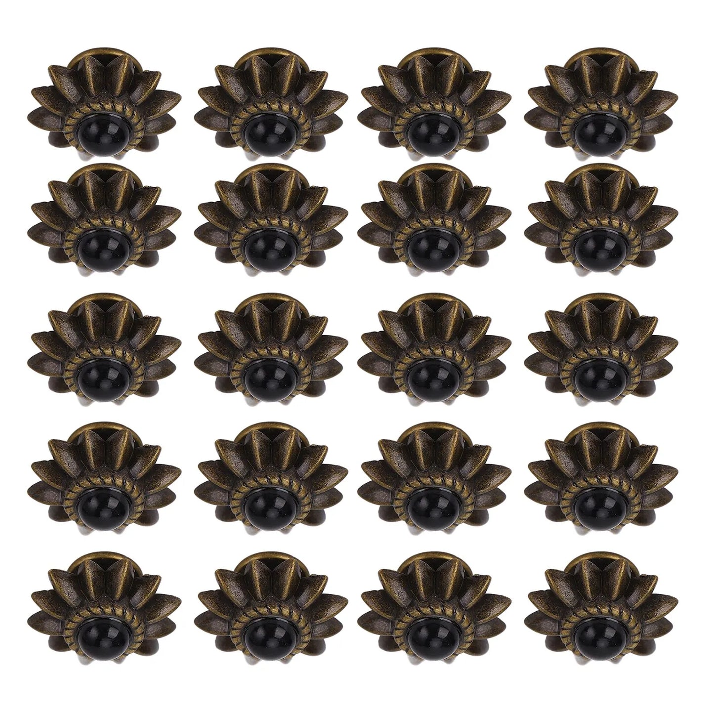 Simulation Turquoise Alloy Rivets Easy Installation Removal Small Zinc Alloy Daisy Decorative Conchos Buckles for Leathercraft Peaceful Pleasures Health and Wellness