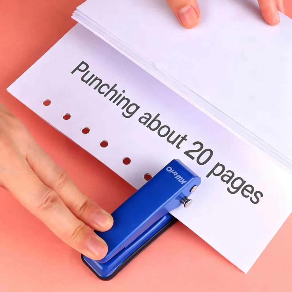 Single Hole Multifunctional Punching Machine Student Stationery