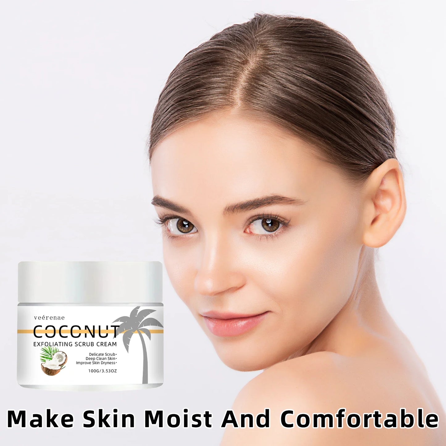 Coconut Walnut Exfoliating Scrub Cream – All Skin Types
