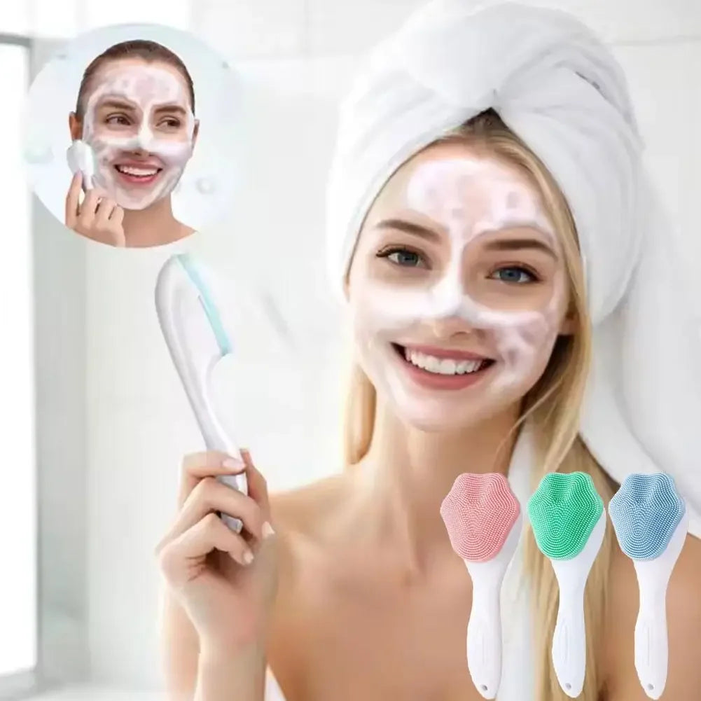 Silicone Face Scrubber & Exfoliator Brush – Deep Pore Cleansing Peaceful Pleasures Health and Wellness