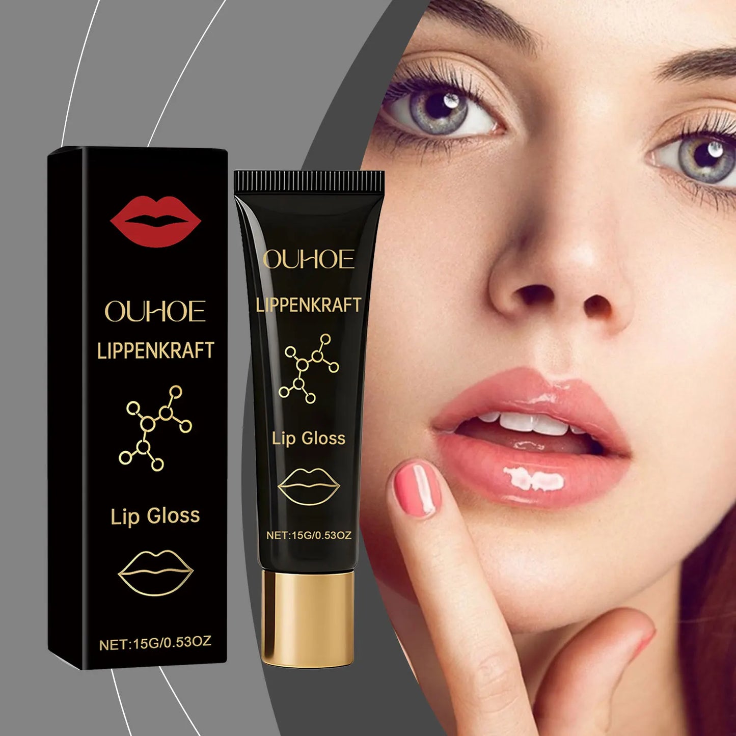Ouhoe Plumping Lip Gloss | Anti-Wrinkle Nourishing Treatment