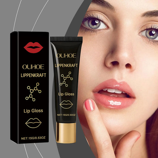 Ouhoe Plumping Lip Gloss | Anti-Wrinkle Nourishing Treatment Plumping Lip Gloss Peaceful Pleasures Health and Wellness