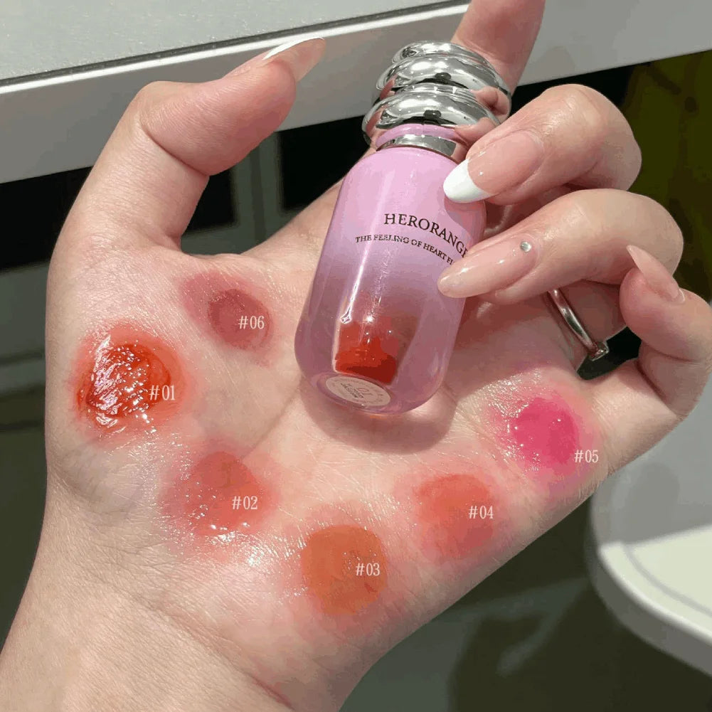 Cherry Red Mirror Lip Gloss – Waterproof High-Gloss Lip Tint