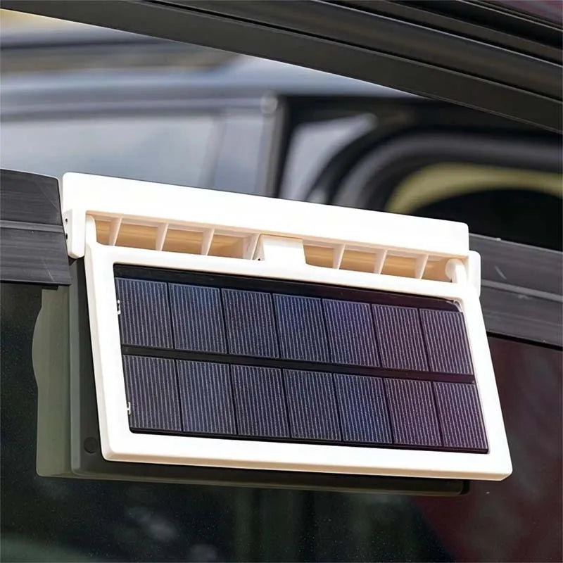 Exhaust Powerful Ventilation Window Radiator Radiator Fans Usb Cooling Car Fans With Solar Panel Rechargeable Solar Fan Peaceful Pleasures Health and Wellness
