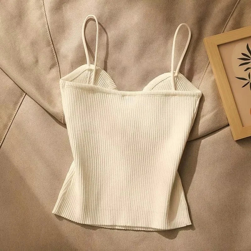 Cross Knit Women's Sleeveless Camisole Tank Top | Slim Fit