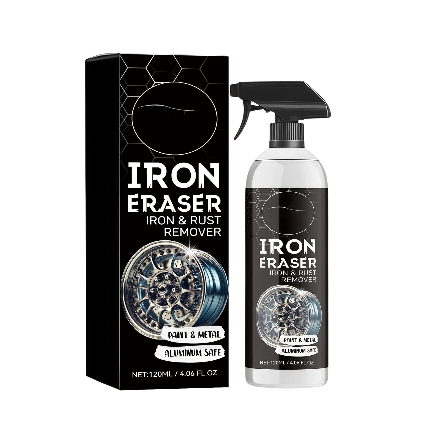Car Rust Remover Spray | Iron & Brake Dust Cleaner 120ml