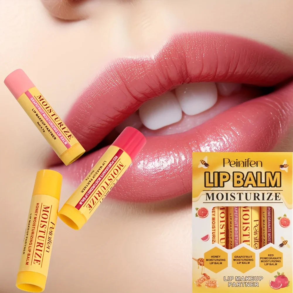 Milk Jelly Lip Balm Set of 3 | Vitamin E Fruit Moisturizer