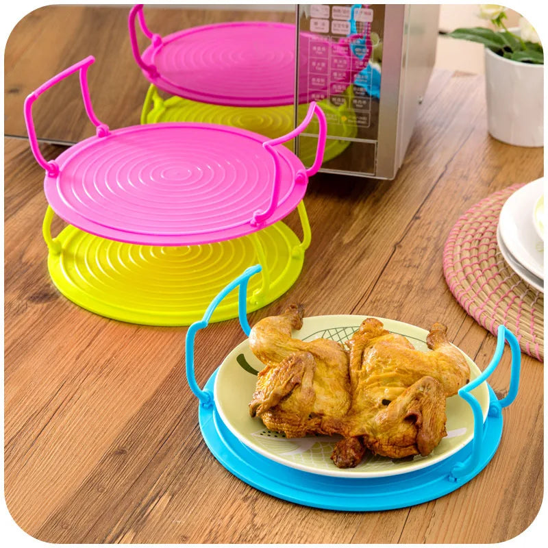 Double-Layer Microwave Food Steamer | Stackable Rack & Tray