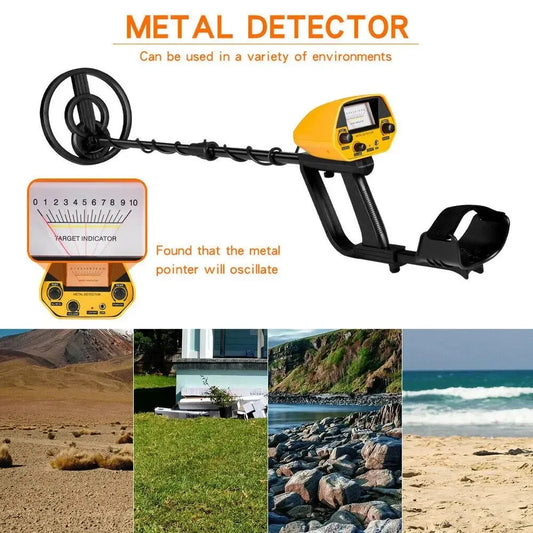 MD-5090 Metal Detector Detection Instrument Underground Metal Detector Metal Finder Gold Detector Hunter Treasure Gold Digger Peaceful Pleasures Health and Wellness