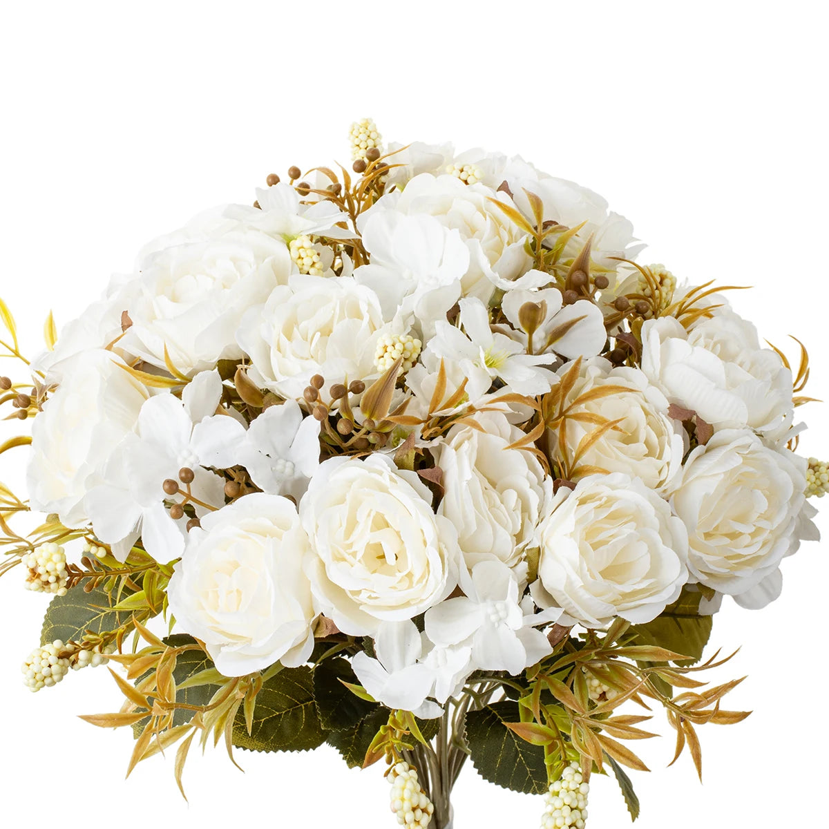Silk Rose Peony Artificial Flowers for Wedding & Home Decor