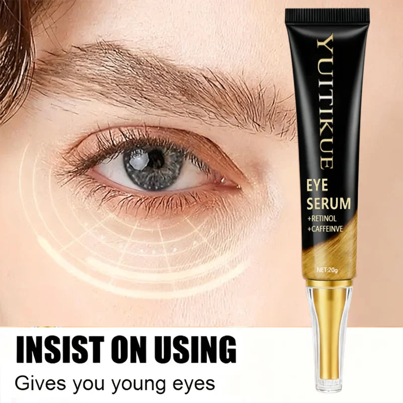 YUITIKUE Caffeine Eye Cream 20g - Fast-Acting Firming & Lifting, Energizes Eye Area, Day & Night Use, Reduces Puffiness Peaceful Pleasures Health and Wellness