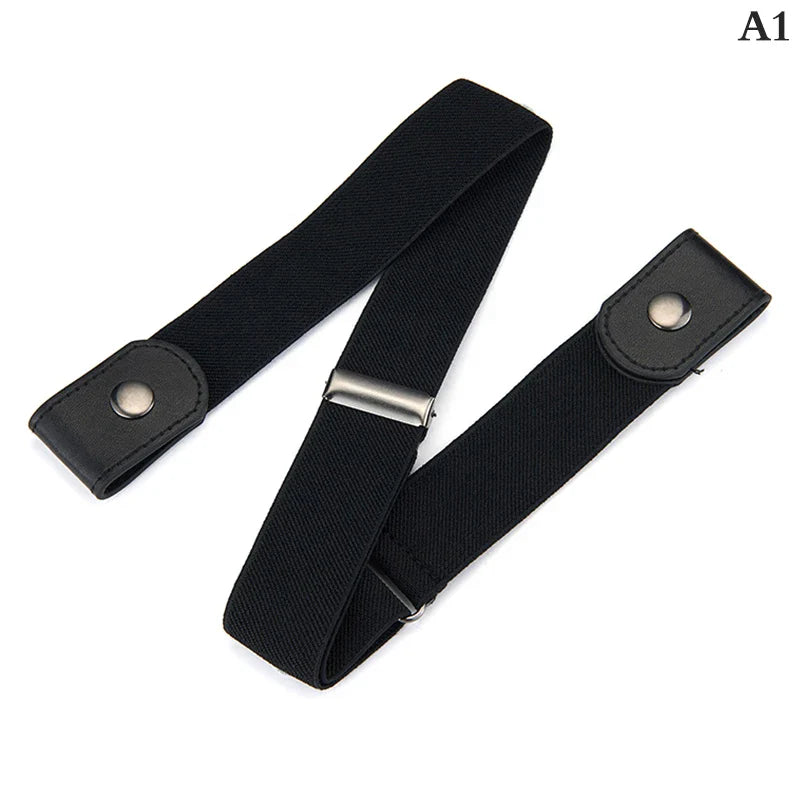 Buckle-Free Elastic Stretch Belt – Invisible Waist Band Unisex