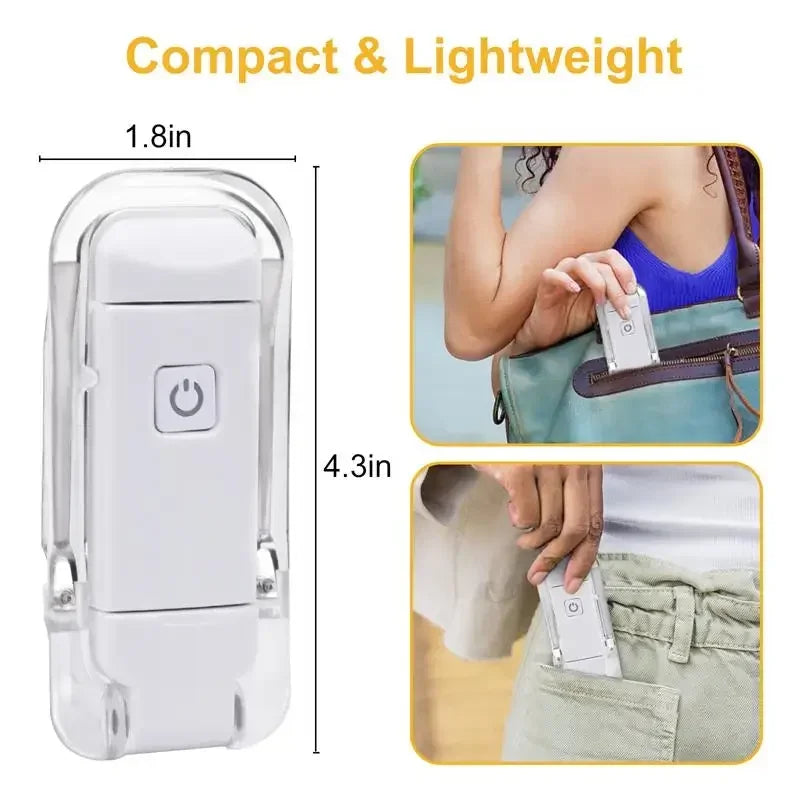 LED Clip-on Book Light Home-appliance Night Lights Lamp Charging Mode Eye Care USB Children's Reading Light Indoor Table Peaceful Pleasures Health and Wellness