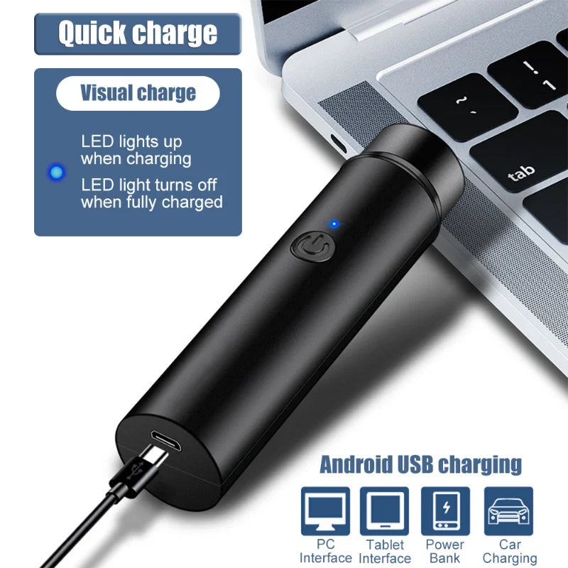 Mini Portable Electric Shaver for Men – USB Rechargeable Razor