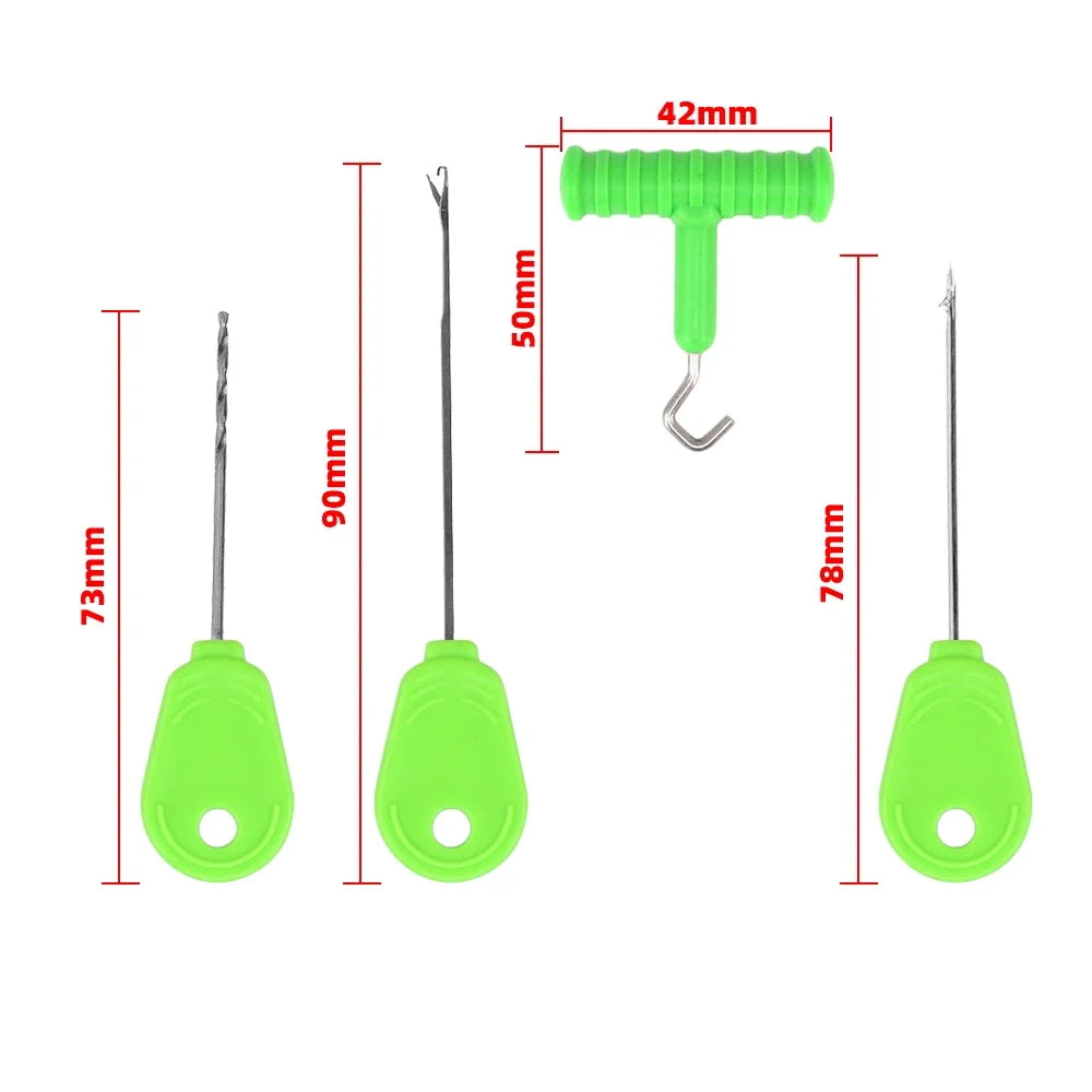 Durable Hirisi Bait Needle Kit with Box, Multi-use Baiting Tools Ideal for Carp Fishing Terminal Tackle Peaceful Pleasures Health and Wellness
