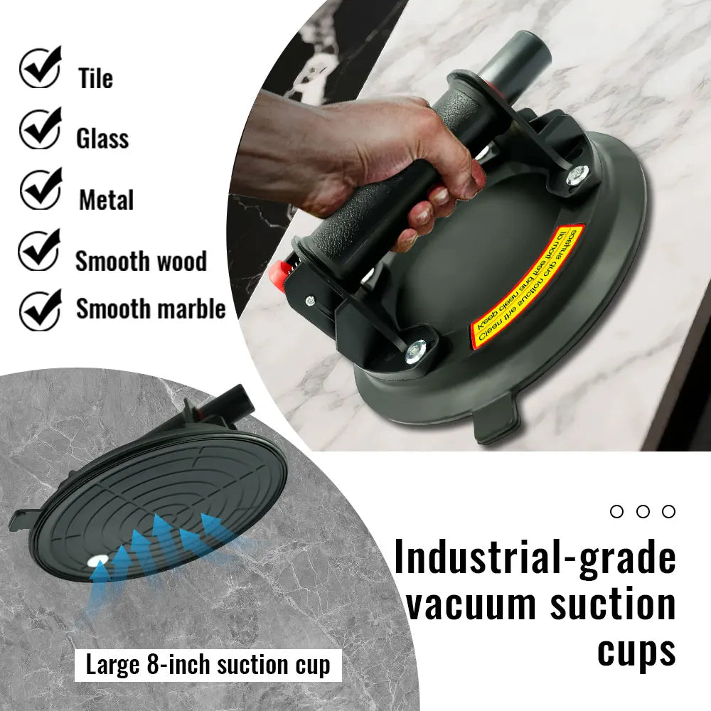 20CM diameter Vacuum Suction Cup granite Glass Tile Suckers Manual lifting 8 Inch 220kg Bearing Capacity Heavy Suction Cup Peaceful Pleasures Health and Wellness