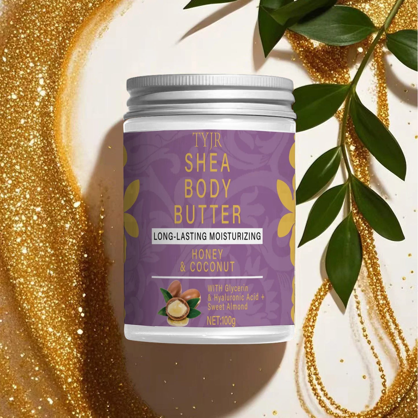 Organic Unrefined Shea Body Butter Oil 100g | Deep Moisturizer Shea Body Butter Peaceful Pleasures Health and Wellness