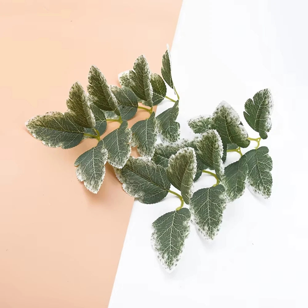 50/100 Pcs Artificial Silk Green Leaves – Wedding & Home Décor