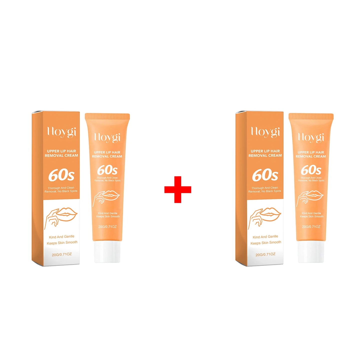 Upper Lip Hair Removal Cream Painless Hair Growth Inhibitor Facial Hair Remover for Women Smooth Upper Lip Skin Depilatory 20g Peaceful Pleasures Health and Wellness 2pcs