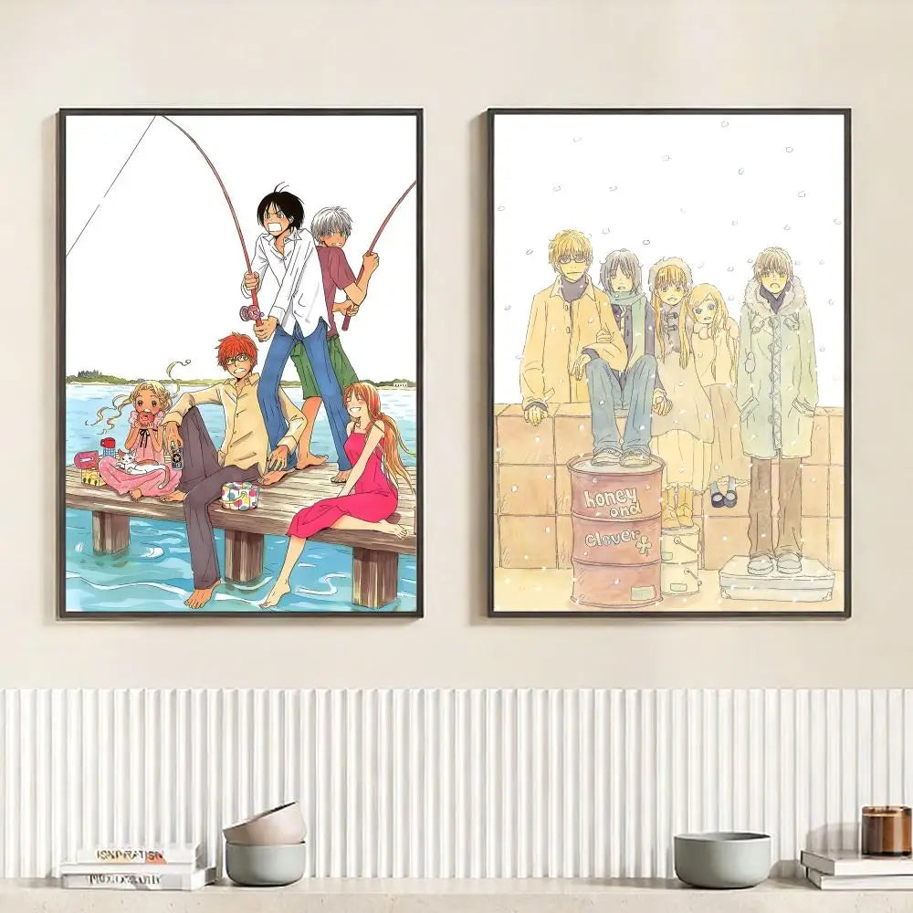 Honey and Clover Anime Poster – HD Waterproof Wall Art Anime Wall Poster Peaceful Pleasures Health and Wellness