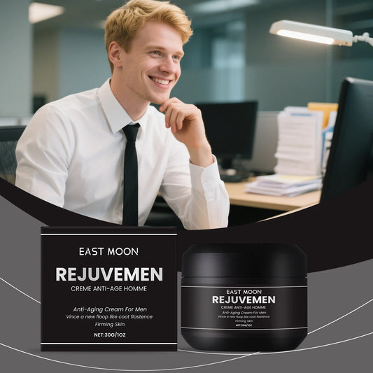 East Moon Men's Moisturizing Face Cream – Hydrate & Anti-Wrinkle Men's Face Cream Peaceful Pleasures Health and Wellness 2boxed