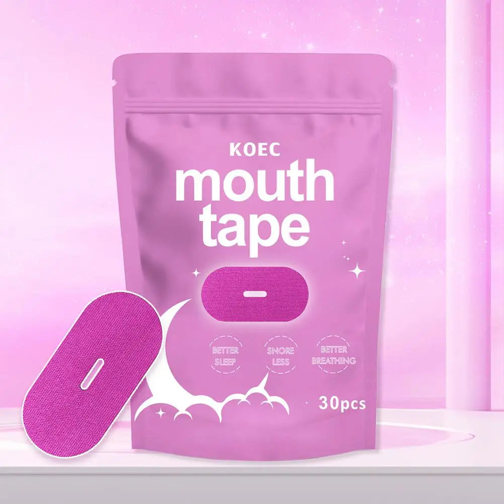 30pcs Soft Cloth Mouth Closing Patch Mouth Tape Sleep Strip Comfortable Portable Lip Sticker For Night Sleep And Travel Peaceful Pleasures Health and Wellness