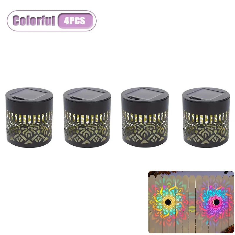 Solar Mandala Sunflower Wall Lamp – Outdoor Fence Garden Light