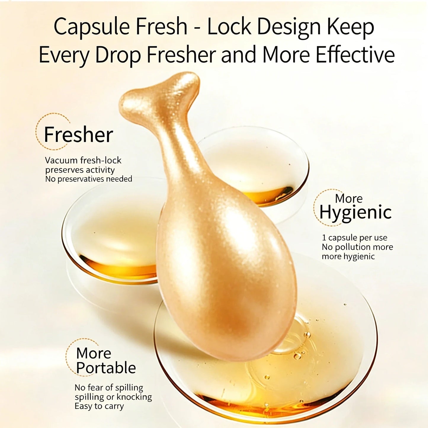 Retinol & Collagen Face Serum Capsules – 90ct Anti-Aging