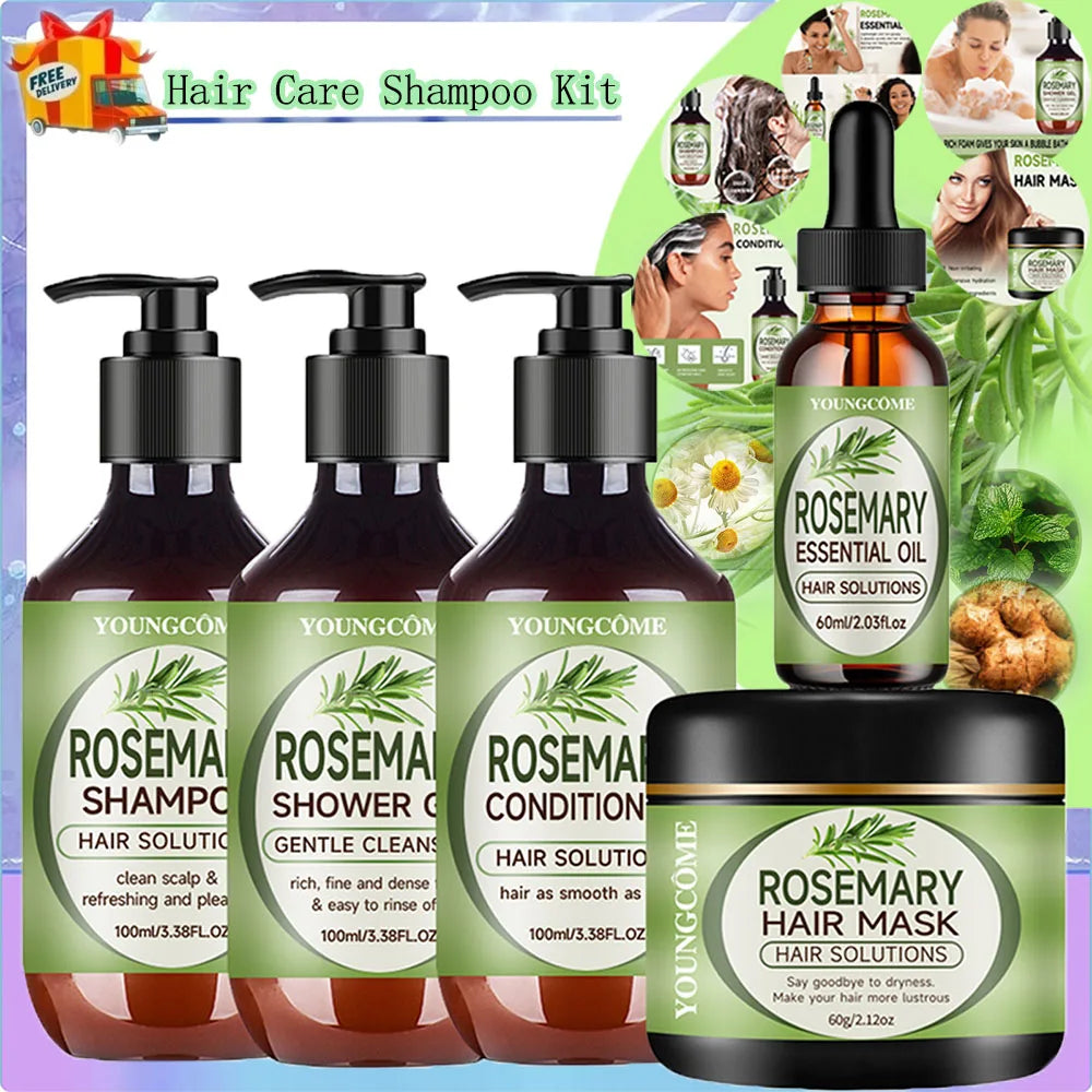 Rosemary Essential Oil Hair Mask & Nourishing Serum – YOUNGCOME