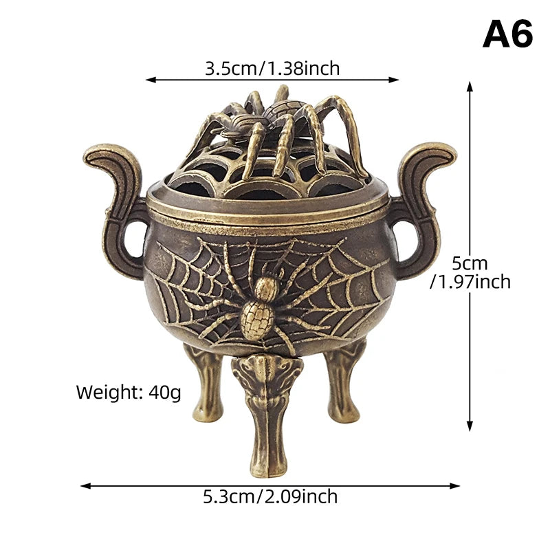 Alloy Incense Burner Bowl with Handle | Yoga & Meditation Decor