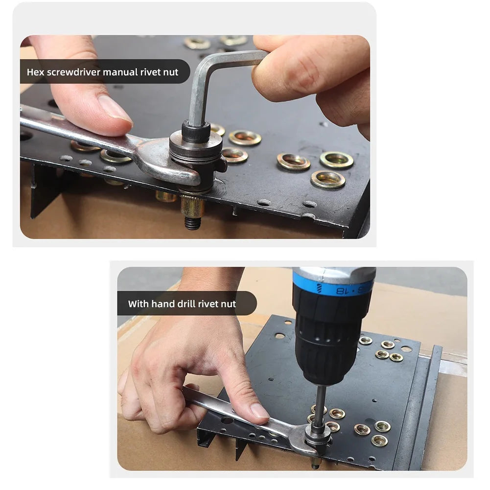 Hand Rivet Nut Manual Riveter Tools Accessory Nuts M3-M10