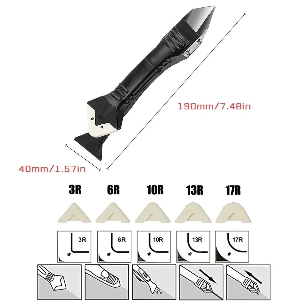 Caulk & Silicone Scraper Tool | Window & Glass Cleaner Scraper Cleaning Tool Peaceful Pleasures Health and Wellness
