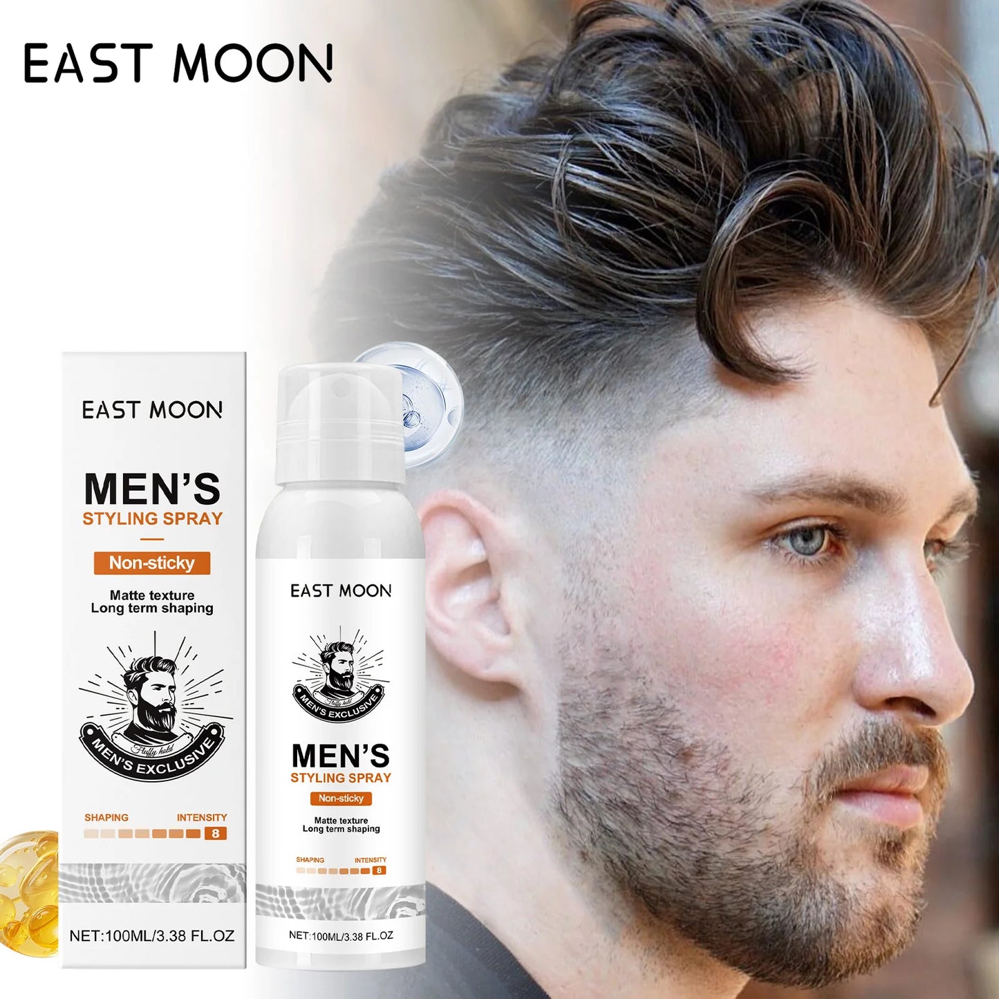 Matte Hair Spray For Men Strong Hold Volumizing Styling Spray Natural Finish Non-Sticky Hair Styling Products For Daily Use Peaceful Pleasures Health and Wellness 2PCS