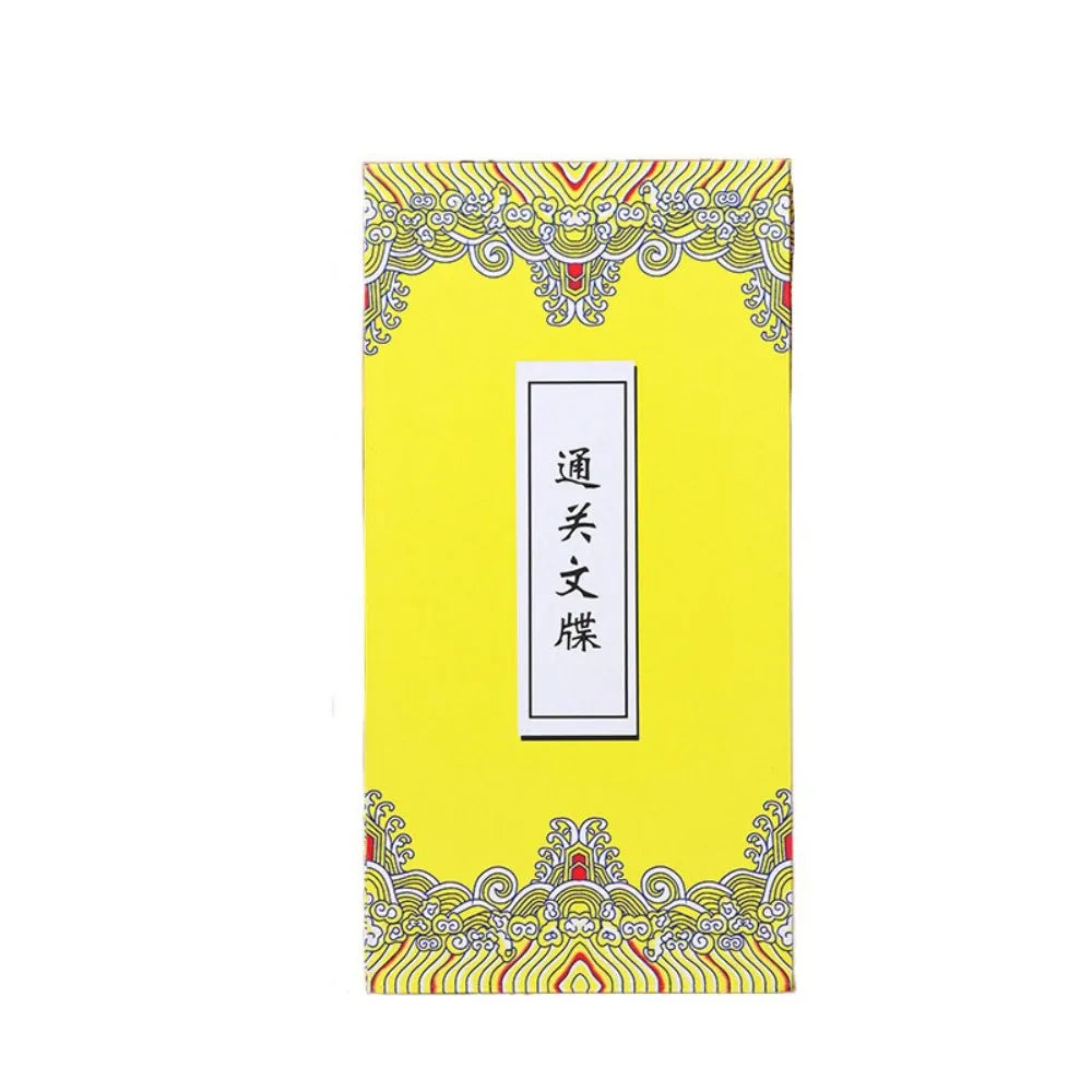 Collect Postmarks Folding Organ Notepad Blank Inner Page Chinese Style Retro Court Notebook Traveler Stationery Writing Paper Peaceful Pleasures Health and Wellness Style 2