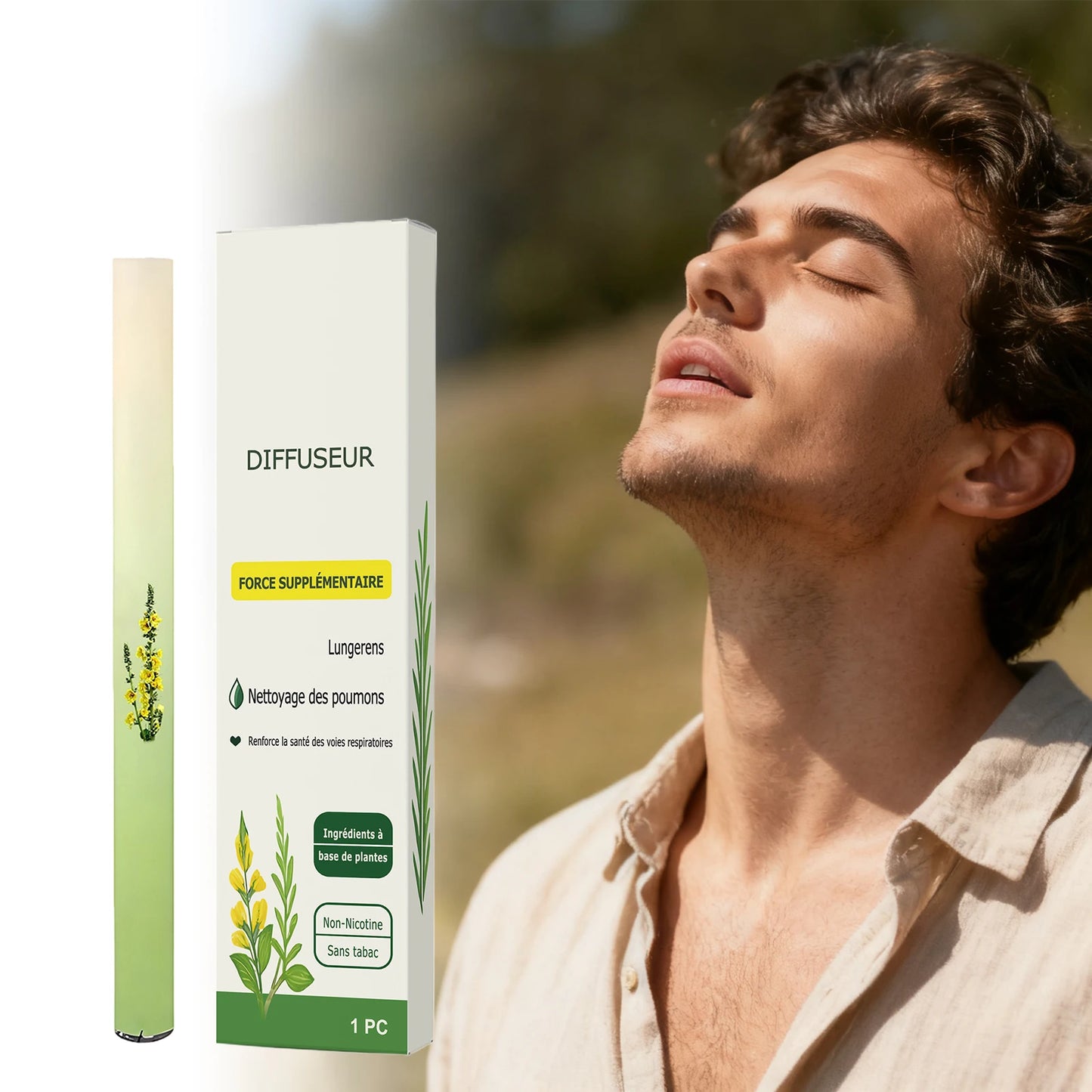 Herbal Aromatic Breathing Stick – Fresh Breath Inhalation Pen