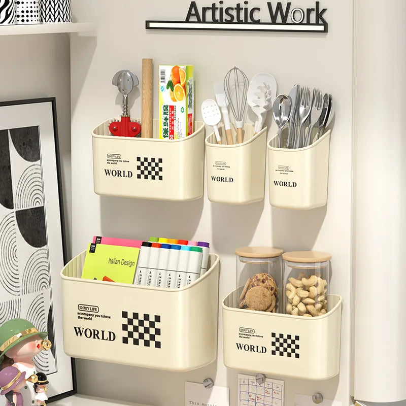 Ultra Premium Strong Magnetic Narrow Long Refrigerator Storage Box Large Capacity Organizer for Kitchen Wall or Fridge Peaceful Pleasures Health and Wellness