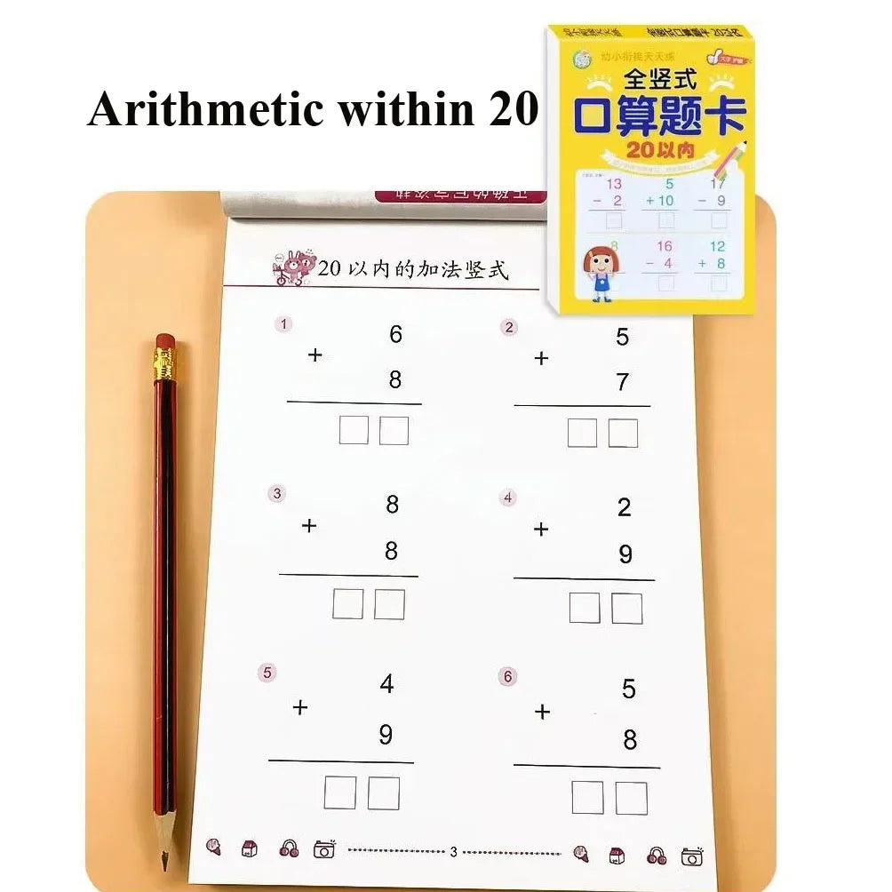 Addition Subtraction Within 100 Maths Workbook Primary School