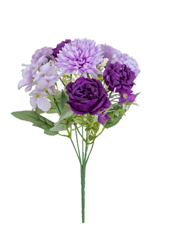 Artificial Silk Hydrangea Rose Bouquet | Home & Wedding Decor